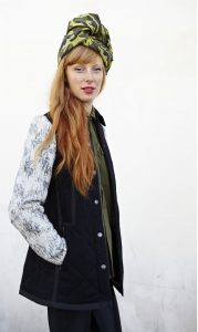 Women jacket made off quilted fabrics